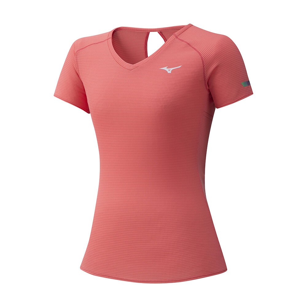 Camisetas Mizuno DryAeroflow Mujer Coral Outlet HFPX-49607